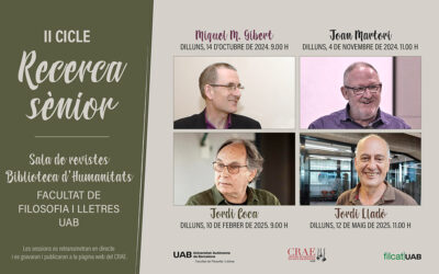 II Cicle “Recerca Sènior”: Seminari CRAE-UAB