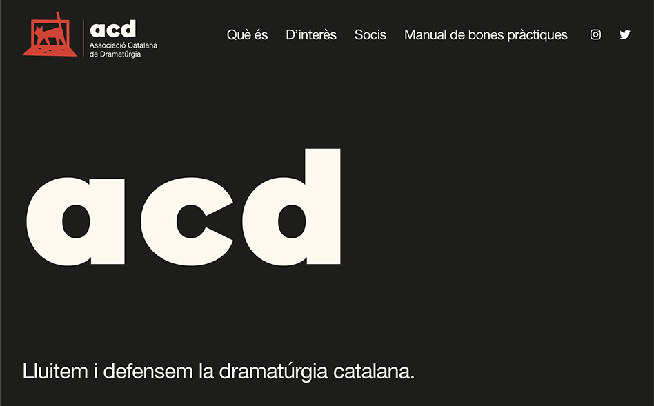 Associació Catalana de Dramatúrgia Associació Catalana de Dramatúrgia